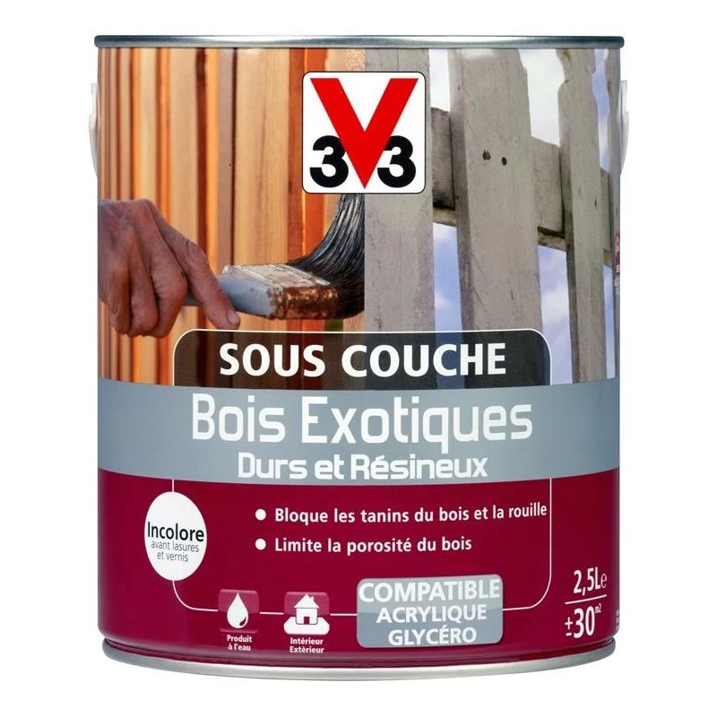 Gruntas V33 Bois Exotiques. skaidri. 2.5 l