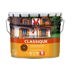 Пропитка древесины V33 Classique, красно-коричневый цв.-тиковое дерево цв., 10 l