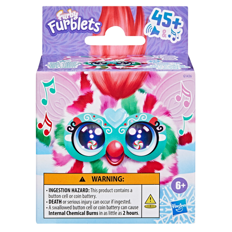 FURBY Interaktīva plīša rotaļlieta Furblet Pep Mint, 5 cm
