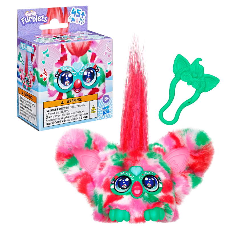 FURBY Interaktīva plīša rotaļlieta Furblet Pep Mint, 5 cm