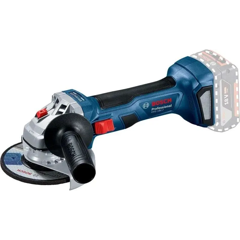Bezvadu leņķa slīpmašīna Bosch Professional 18V-7, CT SOLO, 18 V