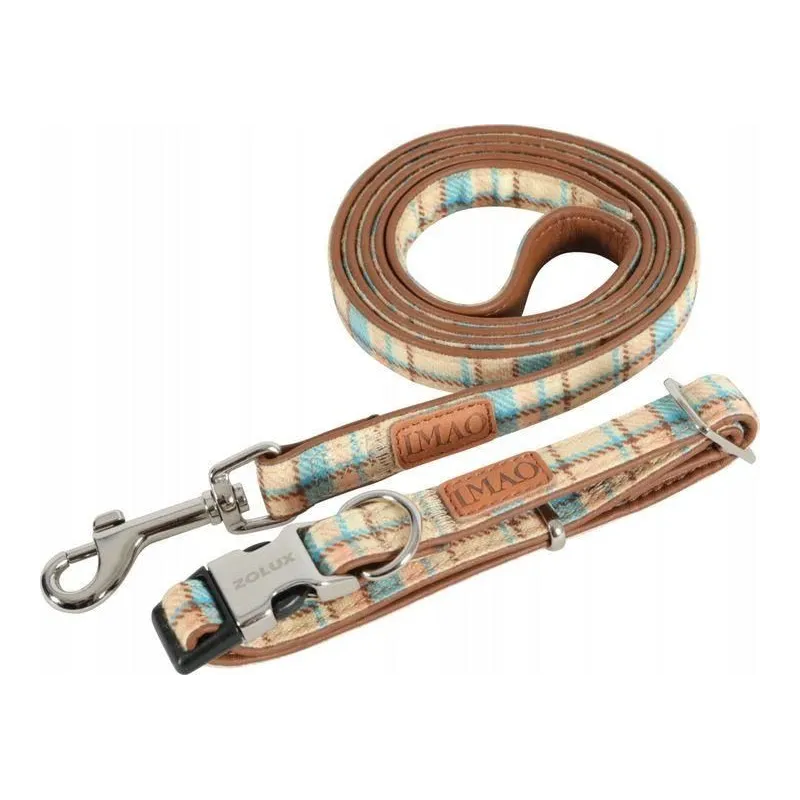 Kaklasiksna suņiem Zolux Scott, brūna krās.-gaiši zila krās., 1200 mm x 15 mm, 120