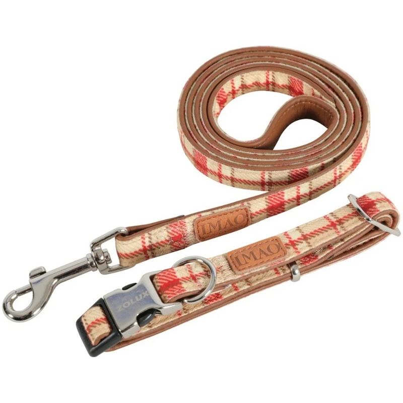 Antkaklis Zolux SCOTT. ruda-raudona. 1200 mm x 25 mm