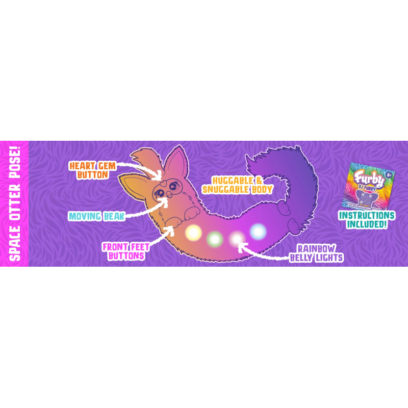 FURBY Interaktīvā rotaļlieta Dj Furby Rainbow