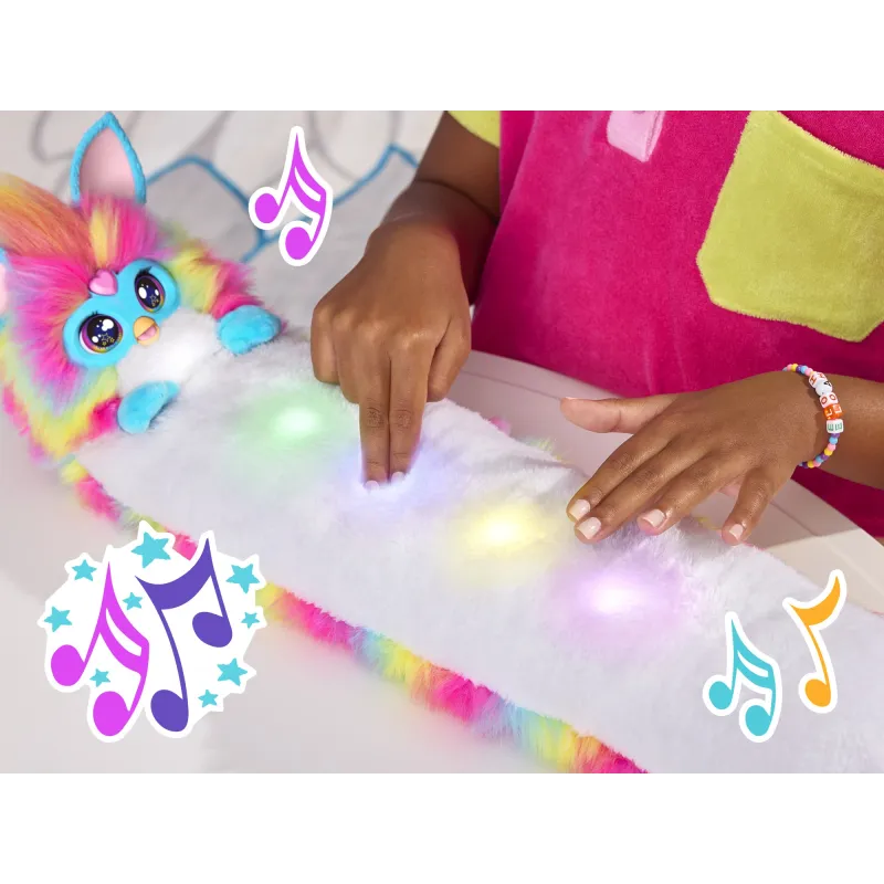 Interaktīva rotaļlieta Hasbro Furby Dj Rainbow G0668, daudzkrāsaina