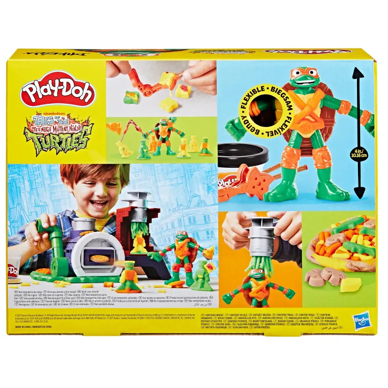 PLAY-DOH Rinkinys „Vėžliukų nindzių picerija“
