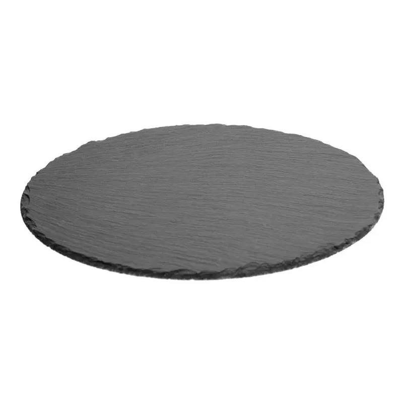 Servēšanas paplāte Secret de Gourmet 160700, DIA 28 cm, melna krās.-pelēka krās., akmens