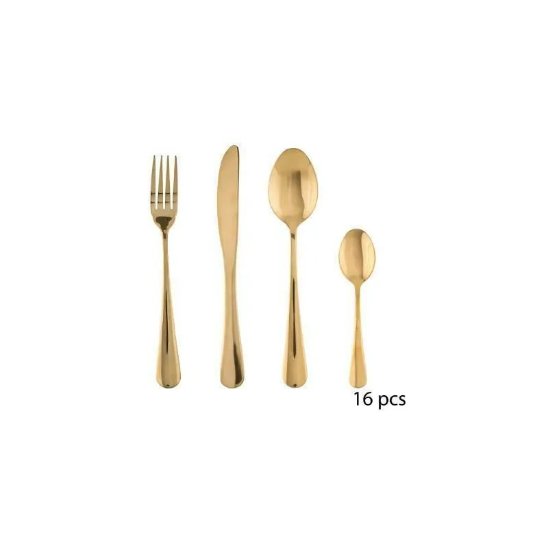 Galda piederumu komplekts Secret de Gourmet, zelta krās.