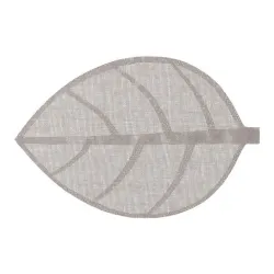 Plasement leaf 50x33cm grey 118842k