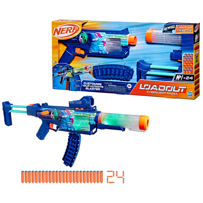 NERF Loadout blasteris Cyberlight Ghost