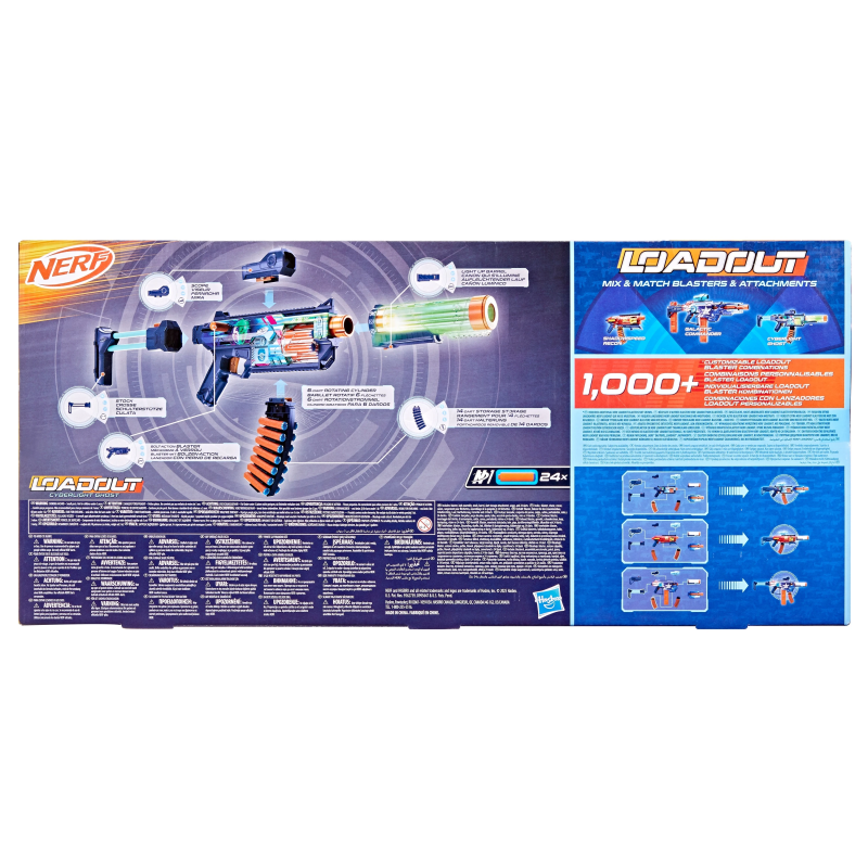 NERF Loadout blasteris Cyberlight Ghost