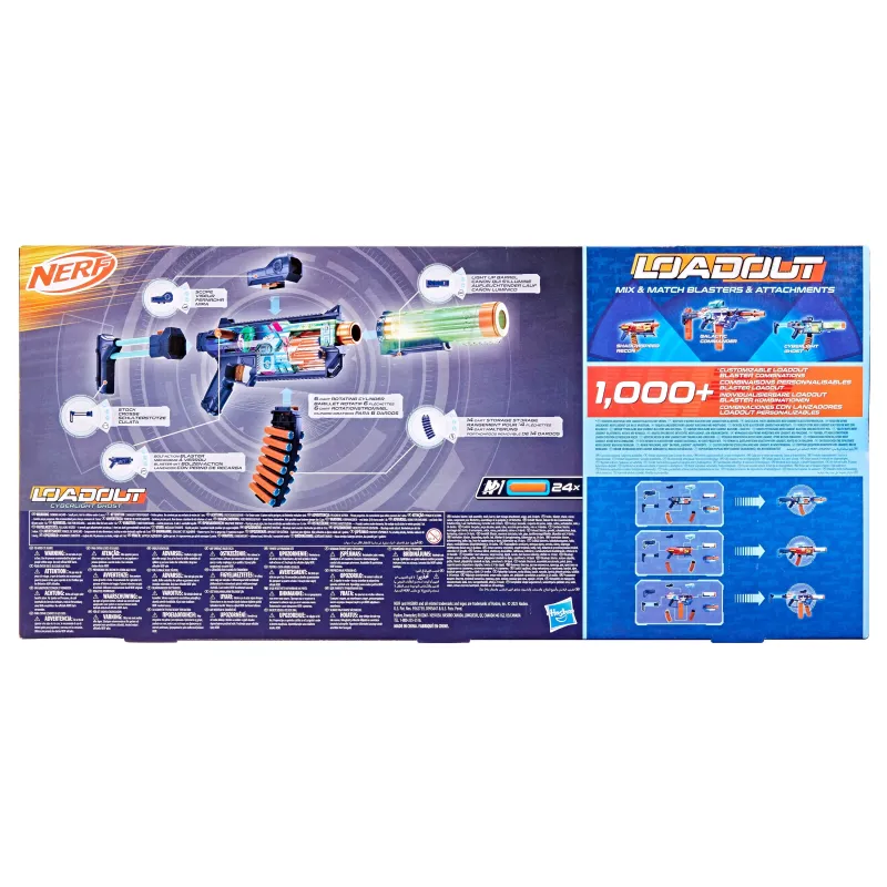 NERF Loadout Blaster Cyberlight Ghost
