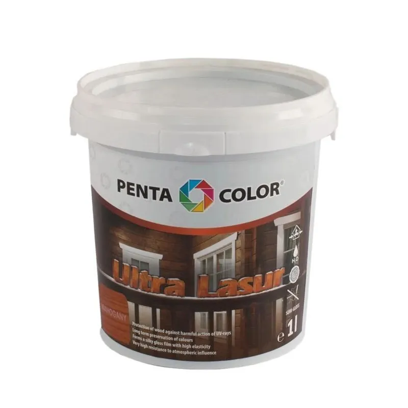 Lazūra Pentacolor Ultra Lasur, raudonmedžio sp., 1 l