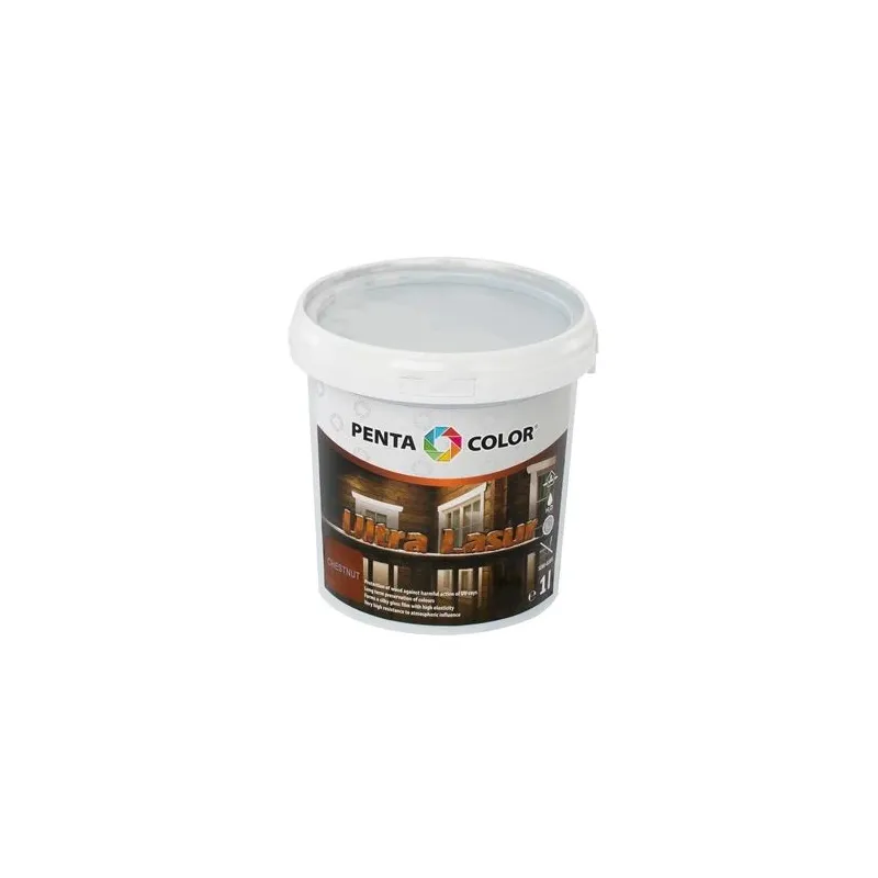 Lazūra Pentacolor Ultra Lasur, kaštono sp., 1 l