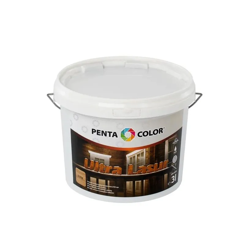 Lazūra Pentacolor Ultra Lasur, dzeltenīga krās.-olīvkoka krās., 3 l