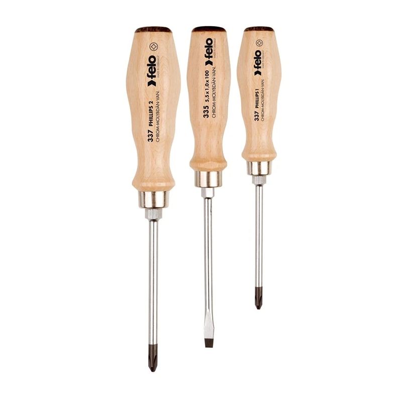 Skruvgriežu komplekts FELO 3 gab. PH1-PH2-SL 5.5