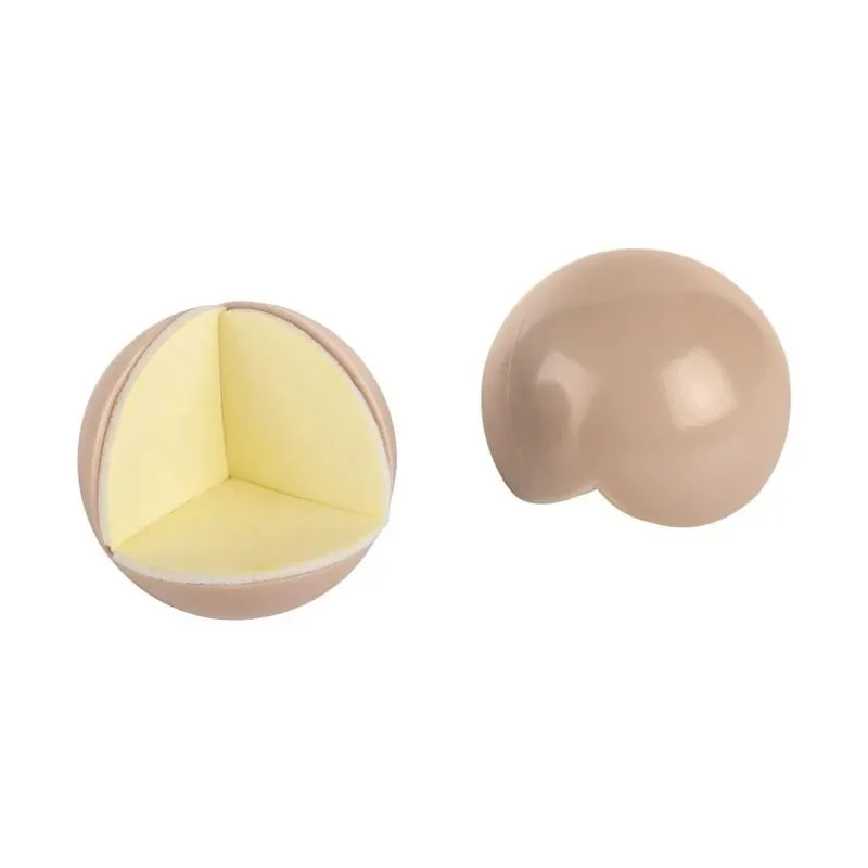 Aizsargstūris, DIA 2.5 cm, plastmasa, gaiši brūna