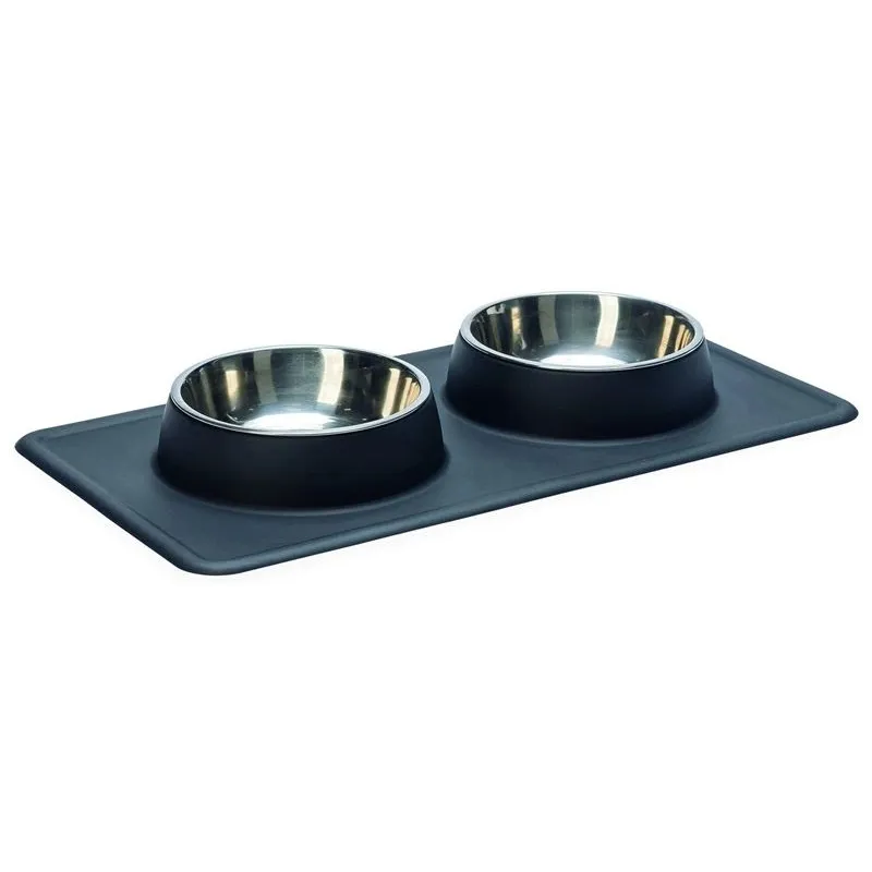 Bļoda dzīvniekam Karlie Flamingo, 0.7 l, melna krās.