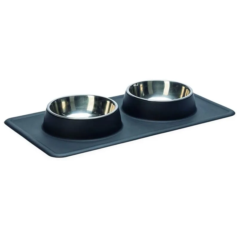 Bļoda dzīvniekam Karlie Flamingo, 0.7 l, melna krās.