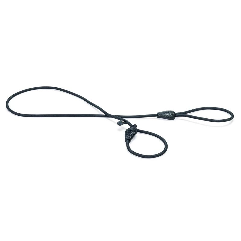 Pavada ar kakla siksnu melna 165x0.8