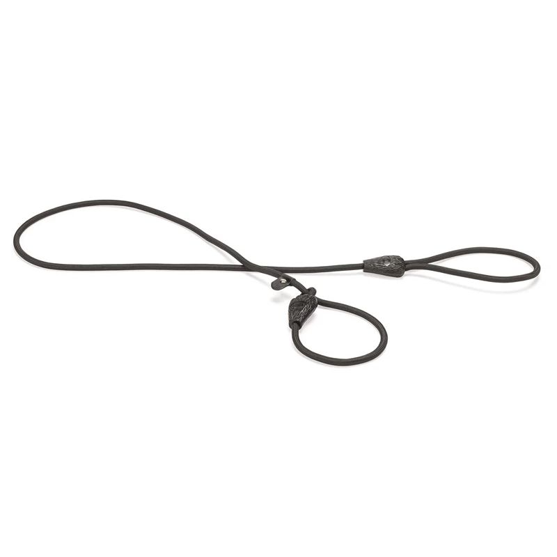 Pavada ar kakla siksnu melna 165x0.8