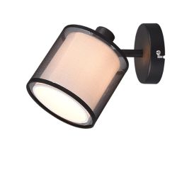 Spotlampa burton 1xe14 matēti melna