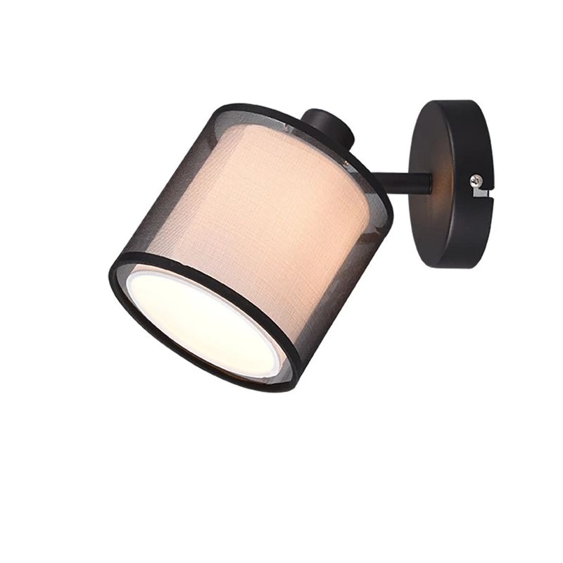 Spotlampa burton 1xe14 matēti melna