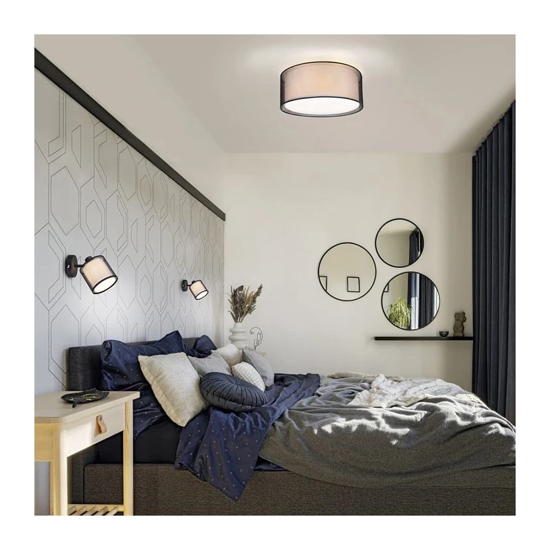 Spotlampa burton 1xe14 matēti melna