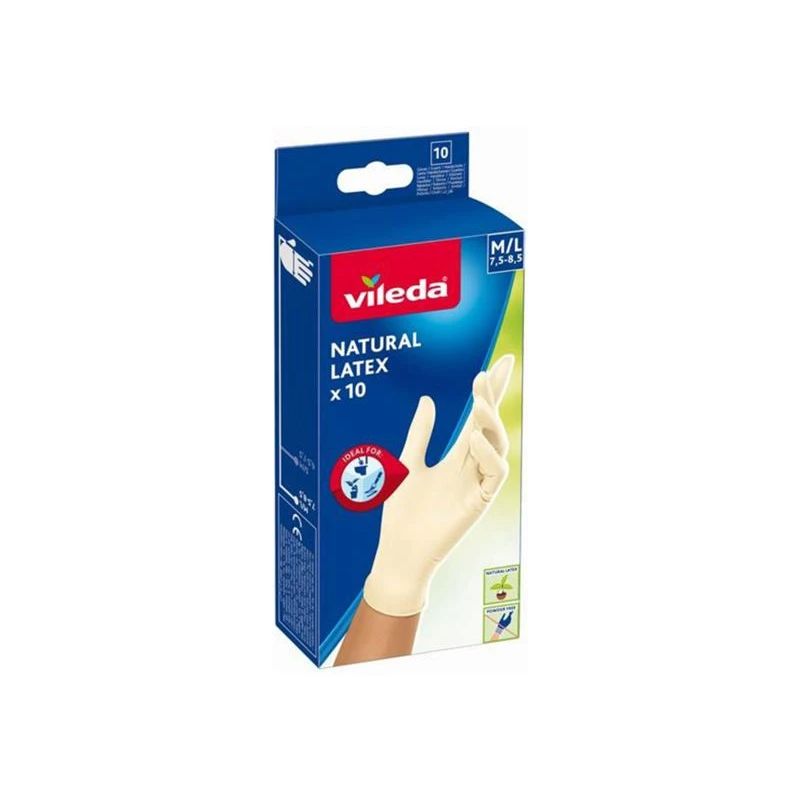 Cimdi vienr vileda natural latex10 m-l