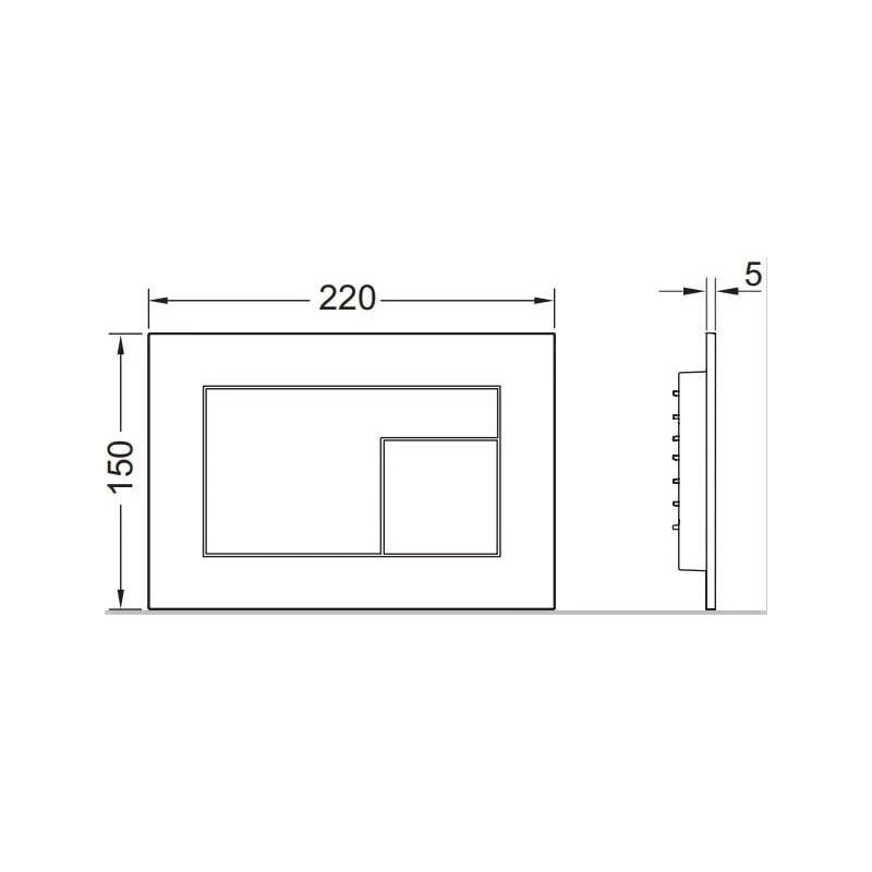 Ūdens nolaišanas poga Tece Velvet, brūna