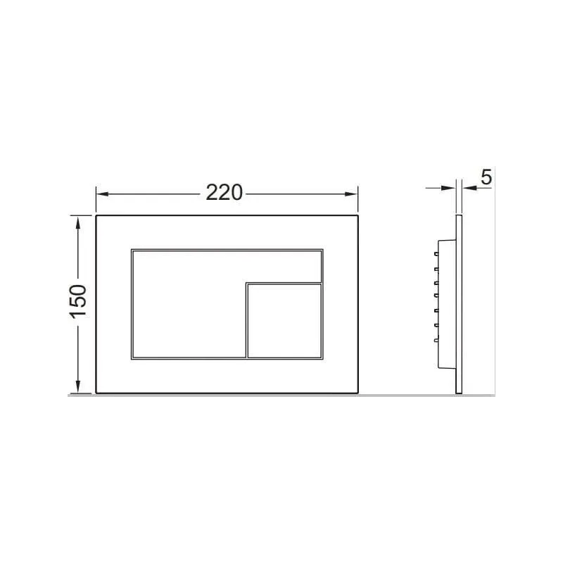 Ūdens nolaišanas poga Tece Velvet, brūna