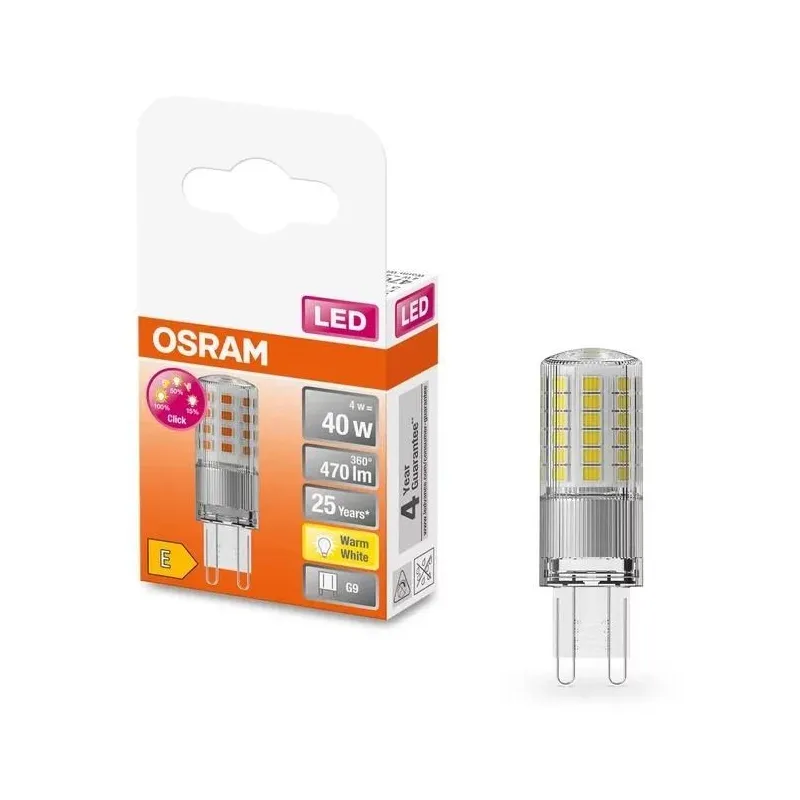 Spuldze Osram LED, G9, 2700 °K, G9, 4 W, 470 lm