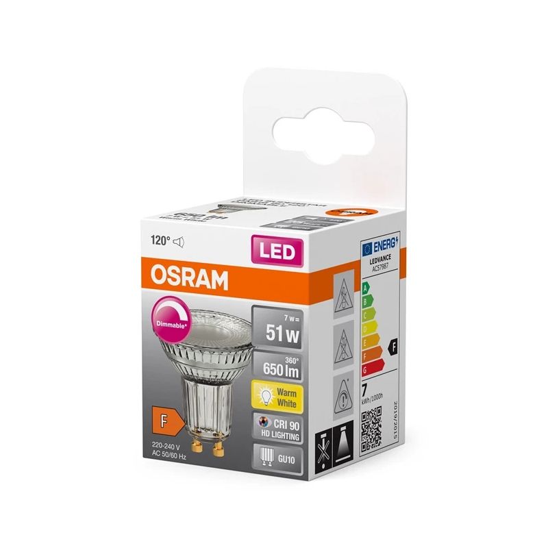 Spuldze led par16 7w gu10 927 dimer