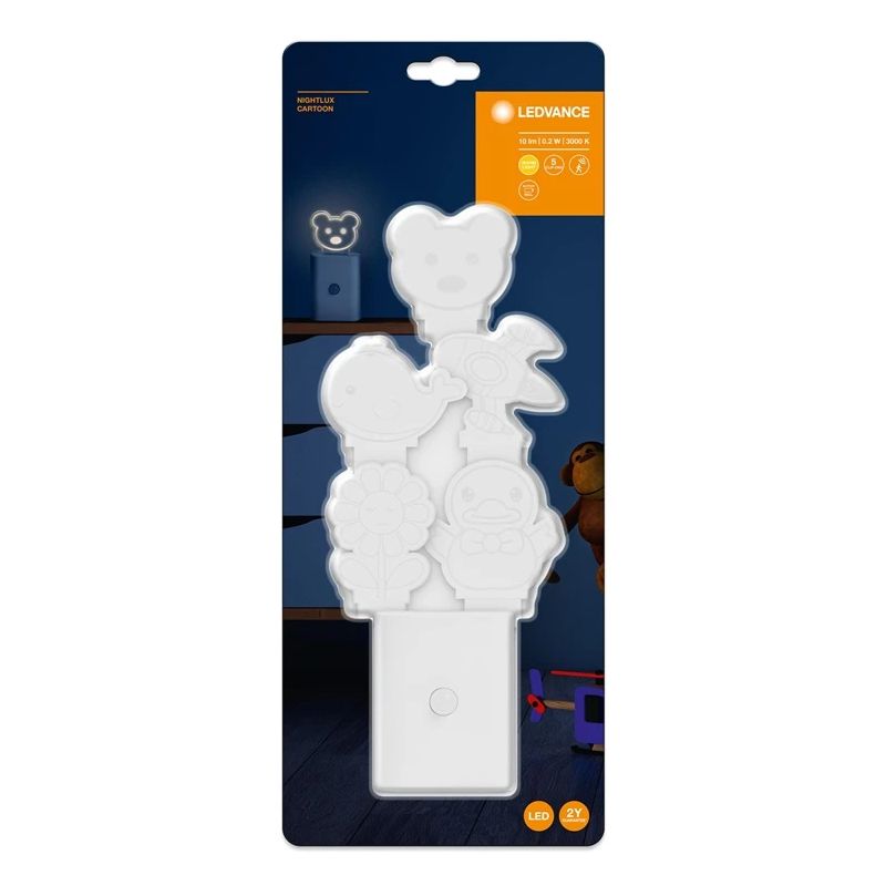 Nakts lampa nightluxcartoon 3000k balta