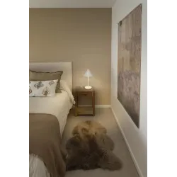 Lampa galda ledvance pupl e14 balta