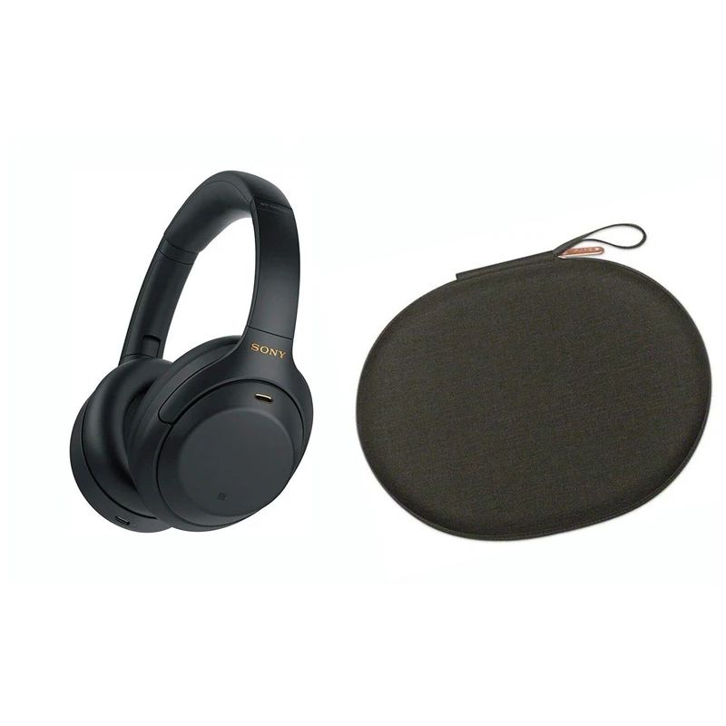 Bezvadu austiņas Sony WH-1000XM4. melna