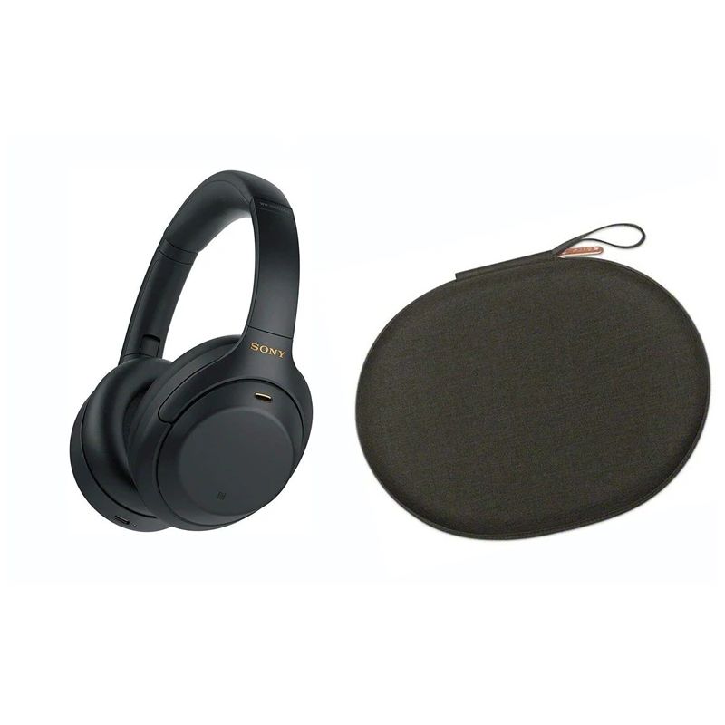 Bezvadu austiņas Sony WH-1000XM4. melna