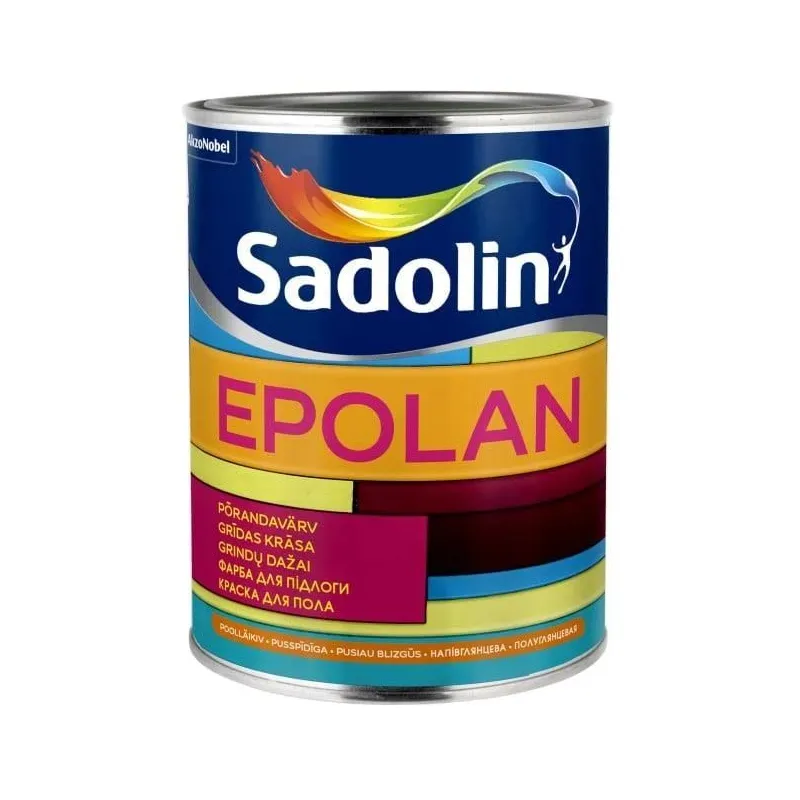 Grīdas krāsa Sadolin Epolan, balta krās., 0.93 l