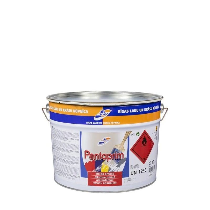 Krāsa emaljas pentaprim 10 l dzeltbrūna