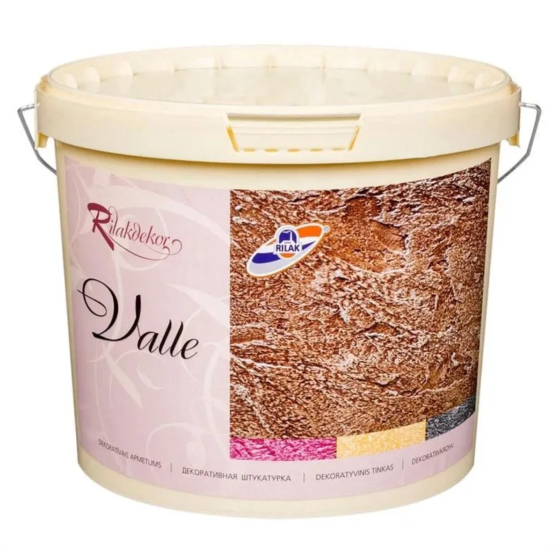 Dekoratyvinis tinkas Rilak Valle. 5 kg. baltas