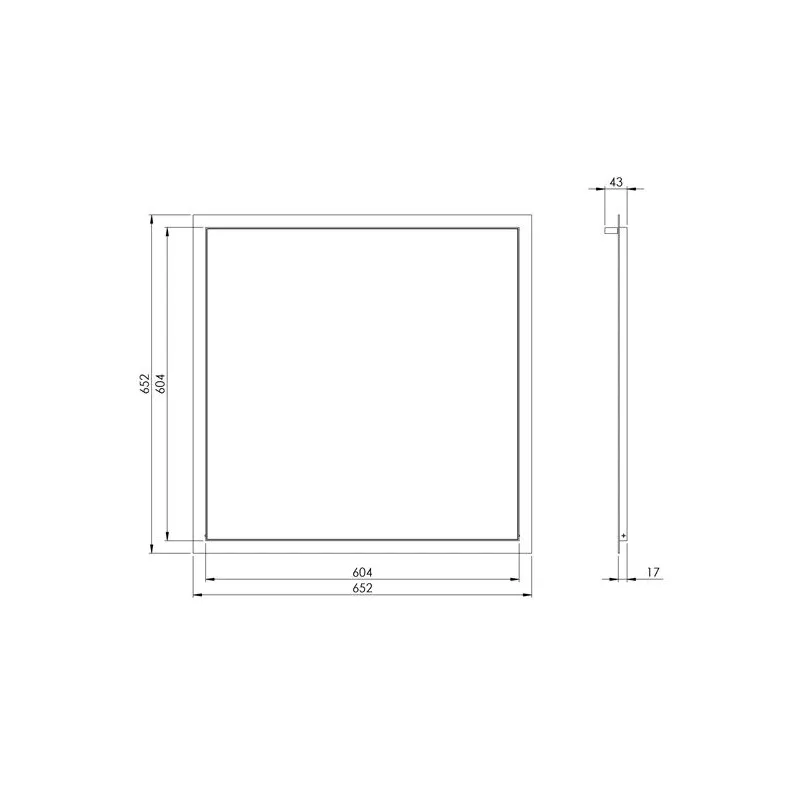 Revīzijas lūka Europlast RLR6060, 606 mm x 606 mm