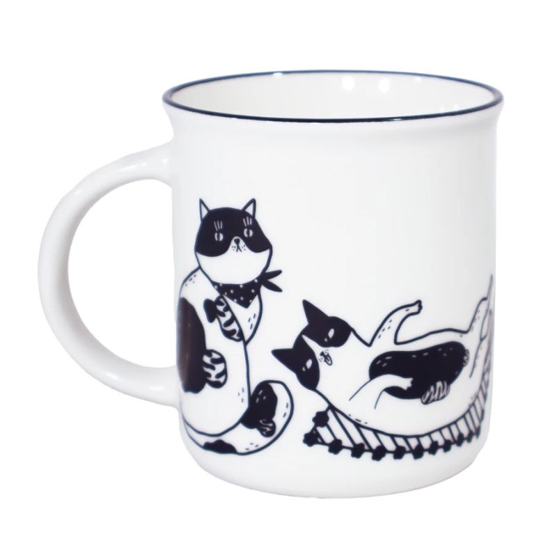 Krūze keramiska 330ml, kaķi