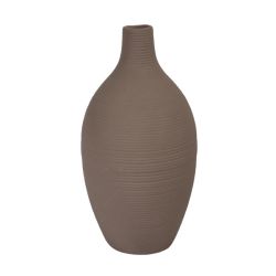 Vāze keramiska 14x14x28cm, pelēka