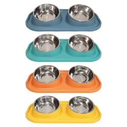 Bļoda nerūsējoša tērauda, dubulta 40.5x22x8cm, mix