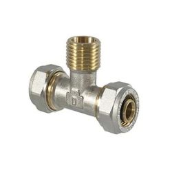 Cauruļu savienojuma trīszaris 1060, ārējā vītne, 1x26 mm