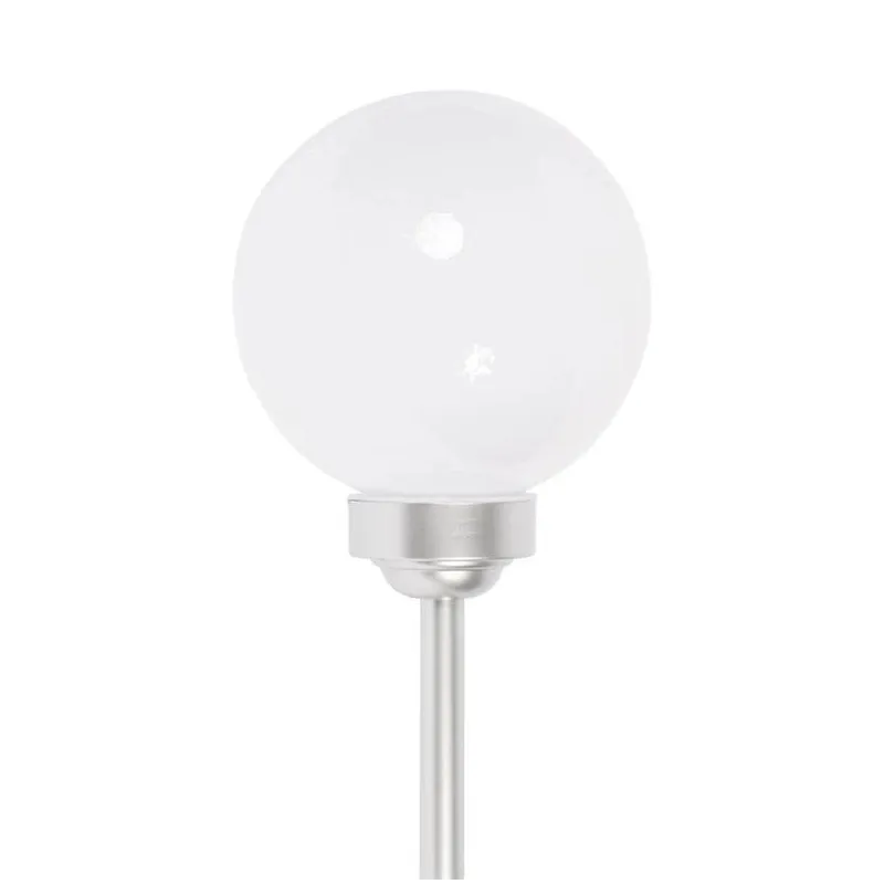 Iedurams gaismeklis ar saules bateriju Domoletti ESL-81, 0.06W, IP44, sudraba krās.