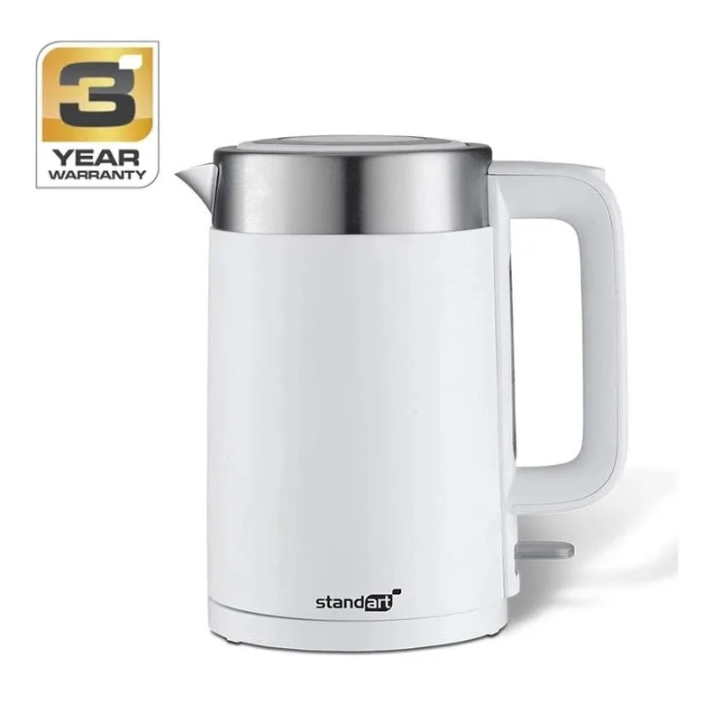 Elektriskā tējkanna Standart F-653, 1.7 l, balta krās.