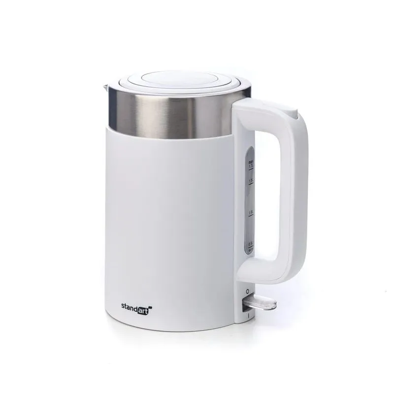Elektriskā tējkanna Standart F-653, 1.7 l, balta krās.