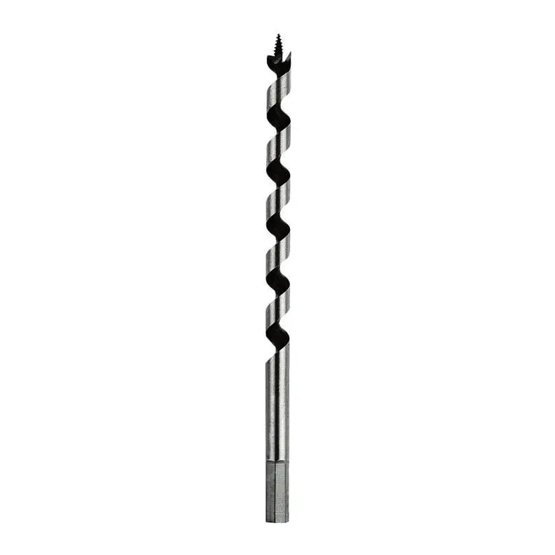 Grąžtas Forte Tools, medienai, sraigtinis, šešiakampis, 8 mm x 45 cm