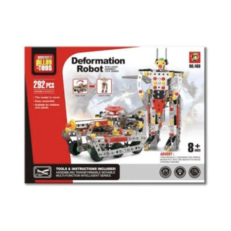 Konstruktors Alloy Toys Deformation Robot 525124085-469, 292 gab.